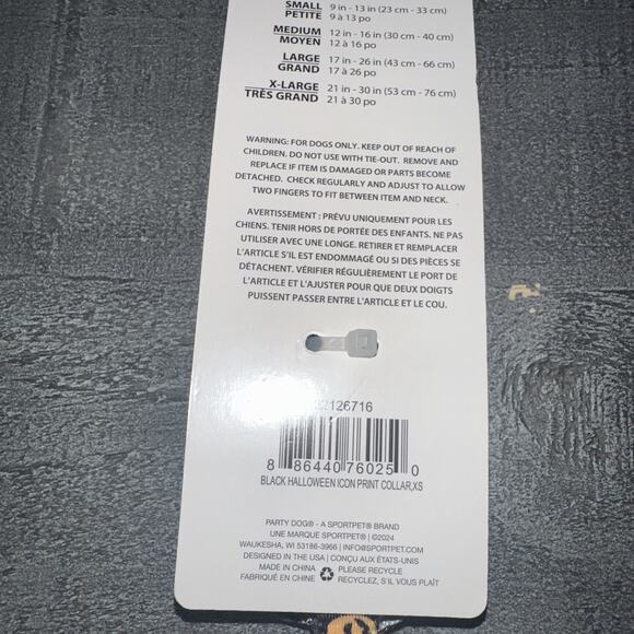 Party Dog X-Small Halloween Dog Collar 🎃👻💀 - Picture 3 of 5